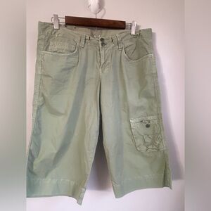 Lucky Brand Cargo Shorts Mens Size 31 Green Pockets Casual